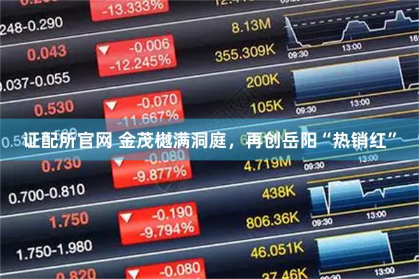 证配所官网 金茂樾满洞庭，再创岳阳“热销红”